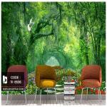 پوستر دیواری طبیعت کدN-6536 طرح جنگل بهشتی